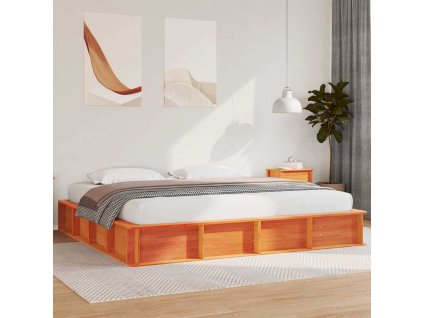 Rám postele Voskově hnědá 180 x 200 cm Masivní borové dřevo 3385708