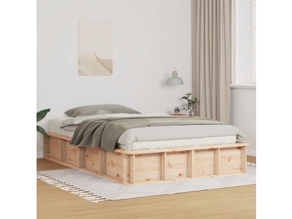 Rám postele Hnědá 120 x 200 cm Masivní borové dřevo 3385718