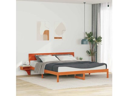 Rám postele Voskově hnědá 200 x 200 cm Masivní borové dřevo 3385750