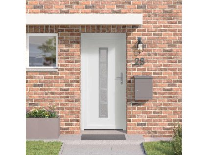 Přední dveře Bílá 108 x 208 cm PVC 3385798