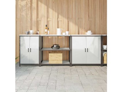 Kuchyňská skladovací sada 3 pcs Stříbrná Pozinkovaná ocel 3392678