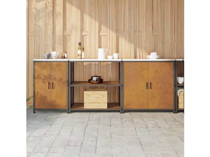 Kuchyňská skladovací sada 3 pcs Rezavá Povětrnostně odolná ocel 3392679