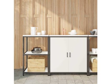 Kuchyňská skladovací sada 2 pcs Bílá Studená válcovaná ocel 3392681