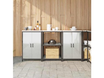 Kuchyňská skladovací sada 3 pcs Stříbrná Pozinkovaná ocel 3392699