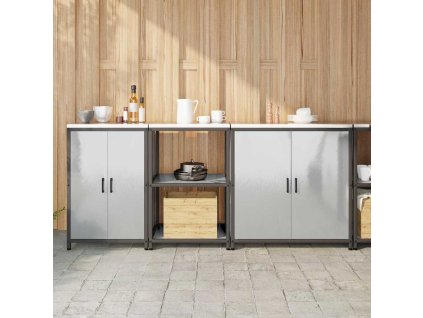 Kuchyňská skladovací sada s policí Jiný 3 pcs Stříbrná Ocel 3392705