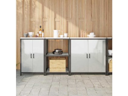 Kuchyňská skladovací sada s policí Jiný 3 pcs Stříbrná Ocel 3392706