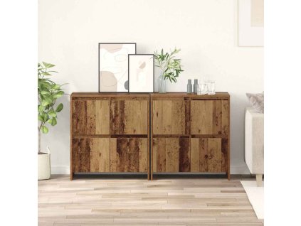 Konzole 2 pcs Staré dřevo 70 x 41 x 75 cm Kompozitní dřevo 3393513