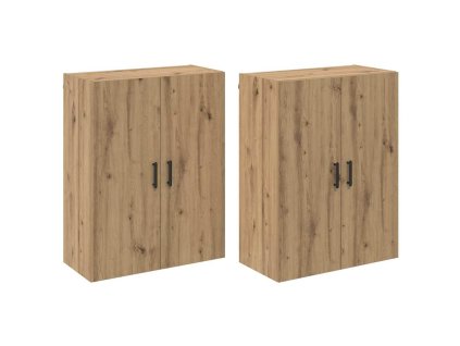 Nástěnné skříňky 2 pcs dub artisan 69.5 x 34 x 90 cm 3394531