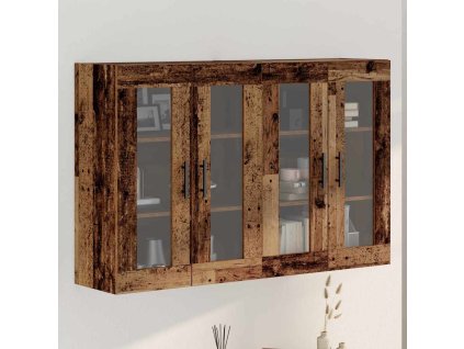 Nástěnné skříňky 2 pcs Staré dřevo 69,5 x 34 x 90 cm 3394566