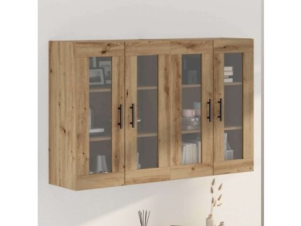 Nástěnné skříňky 2 pcs Artisan dub a černá 69,5 x 34 x 90 cm 3394567