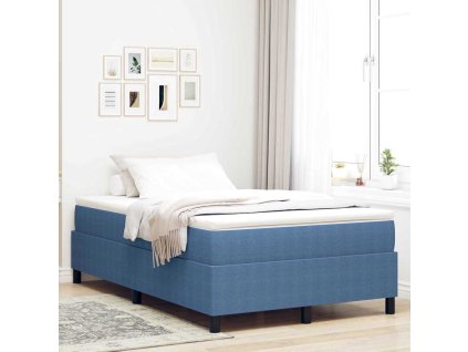 Postel s boxspringem Modrá 120 x 200 cm Sametová tkanina 3337405
