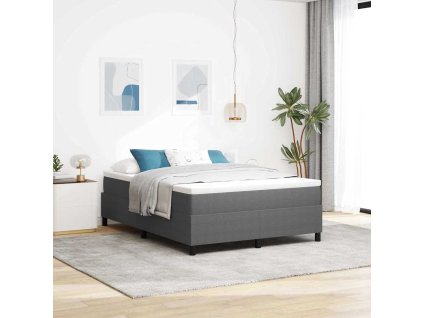 Postel s boxspringem Světle šedá 140 x 200 cm Sametová tkanina 3337412