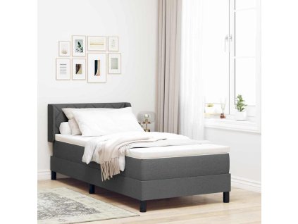 Postel boxspring s matrací s matrací Tmavě šedá 90 x 200 cm 3341147