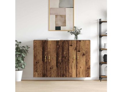 Nástěnné skříňky 2 pcs Staré dřevo 69.5 x 34 x 90 cm 3394518