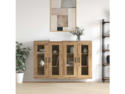 Nástěnné skříňky 2 pcs dub artisan 69,5 x 34 x 90 cm 3394537