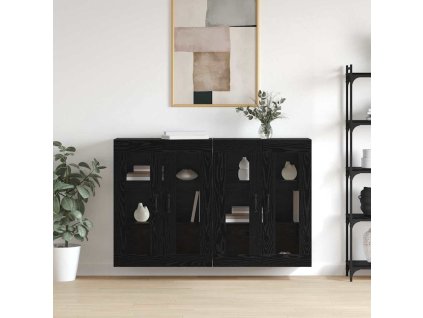 Nástěnné skříňky 2 pcs Černý dub 69,5 x 34 x 90 cm 3394538