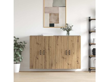 Nástěnné skříňky 2 pcs dub artisan 69.5 x 34 x 90 cm 3394552