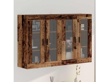 Nástěnné skříňky 2 pcs Staré dřevo 69.5 x 34 x 90 cm 3394581