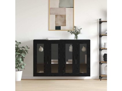Nástěnné skříňky 2 pcs Černý dub 69.5 x 34 x 90 cm 3394583