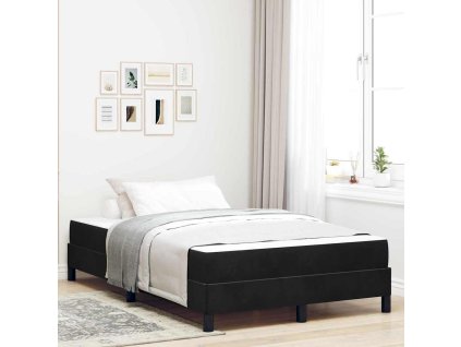 Postel s boxspringem s matrací Černá 120 x 190 cm textil 3398679
