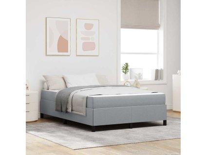 Postel s boxspringem Světle šedá 160 x 200 cm textil 3398871