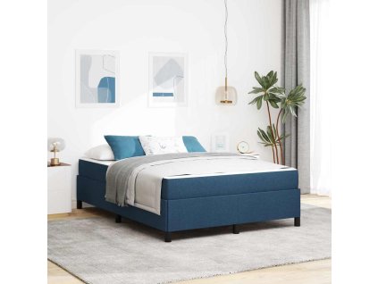 Postel s boxspringem Modrá 160 x 200 cm textil 3398877