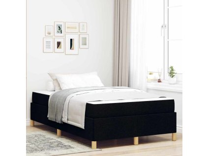 Rám postele s matrací Černá 120 x 190 cm textil 3398922