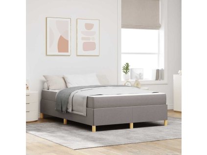 Rám postele s matrací Taupe 160 x 200 cm textil 3398952