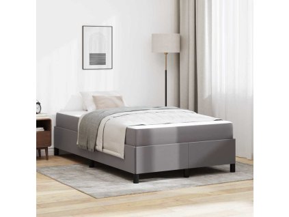 Rám postele s matrací Šedá 120 x 200 cm textil 3398997