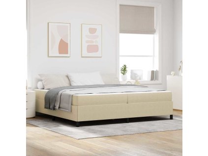 Rám postele s matrací Světle zelená šedá 200 x 200 cm textil 3399144