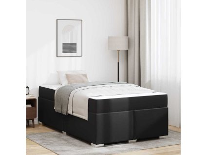 Rám postele s matrací Černá 120 x 190 cm textil 3399230