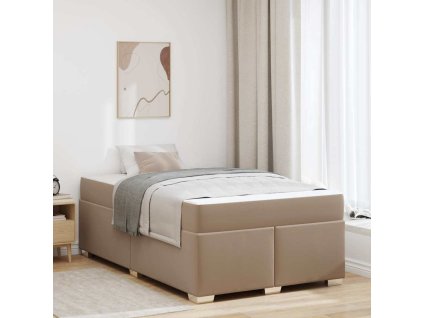 Rám postele s matrací Cappuccino 120 x 190 cm textil 3399233