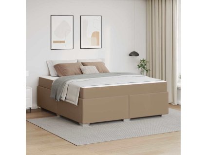 Rám postele s matrací Cappuccino 180 x 200 cm textil 3399249