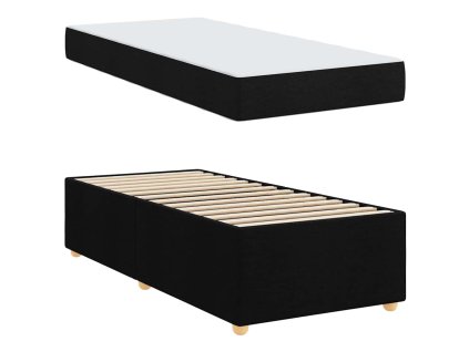 Rám postele s matrací Černá 100 x 200 cm textil 3399337