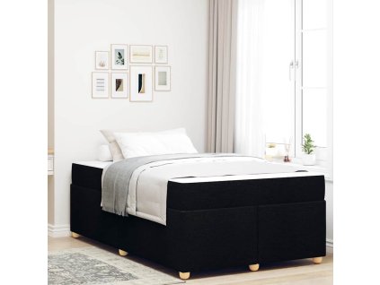 Rám postele s matrací Černá 120 x 200 cm textil 3399351