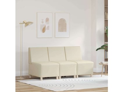 Modulová sedačka bez opěradel 3 pcs Krémová 55 x 74 x 82 cm 3399812