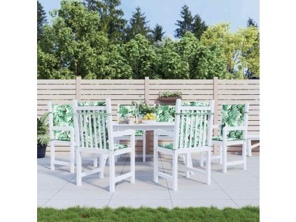 Polštáře na židle Jiný 6 pcs Vzor listí 100 x 50 x 3 cm 361312