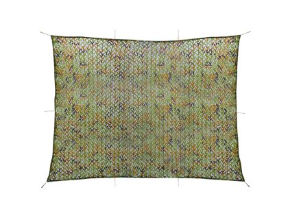 Maskovací síť s úložným pytlem 2 x 4 m zelená 135880