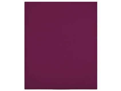 Jersey prostěradla 2 ks bordó 100x200 cm bavlna 136253