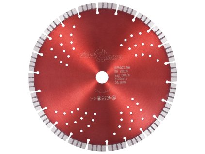 Diamantový řezací kotouč turbo s otvory ocel 300 mm 143233