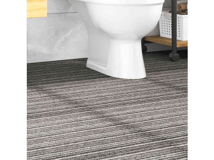 Kobercové podlahové dlaždice 20ks 5m² 50x50 cm proužky antracit 147308