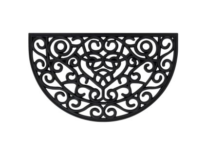 Rohožka před dveře půlkruhová 45 x 75 cm guma 155661