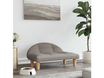 Pelíšek pro psy taupe 70 x 52 x 30 cm textil 171936