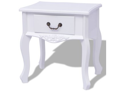 Noční stolek MDF bílý 242749
