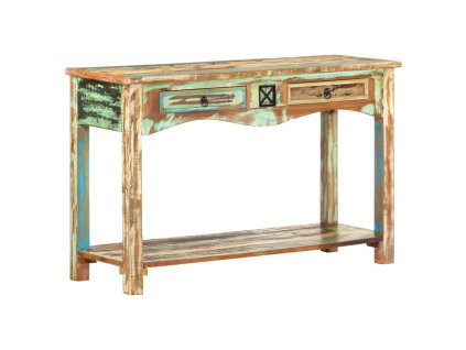 Konzolový stolek 120 x 40 x 75 cm masivní recyklované dřevo 247925