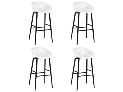 Barové židle 4 ks bílé 248162