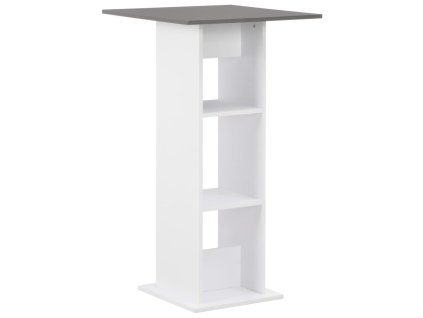 Barový stůl bílý a antracitově šedý 60 x 60 x 110 cm 280210