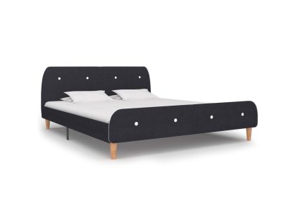 Rám postele bez matrace Tmavě šedá látka 150x200 cm 281099