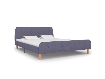 Rám postele bez matrace Světle šedá látka 150x200 cm 281104