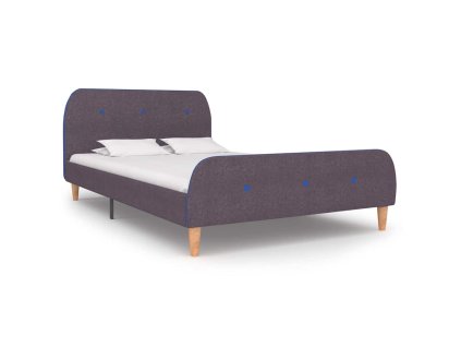 Rám postele bez matrace Taupe látka 120x190 cm 281117